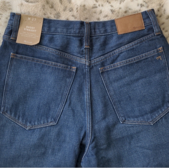 NWT Madewell Baggy Straight Jeans - Size 27 - Picture 9 of 13